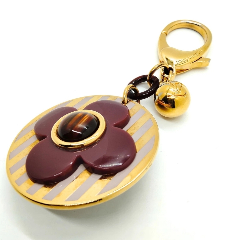 LOUIS VUITTON Monogram Rayures Bag Charm‎ in Purple